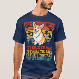 T-shirt Chien de Corgi vintage Activités amusantes Corresp