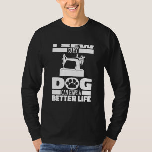 T-shirt Chien de couture artisan couturière machine égouti