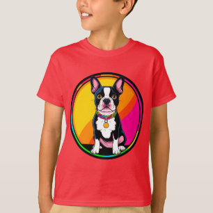 T-shirt Chien de dessin animé adorable