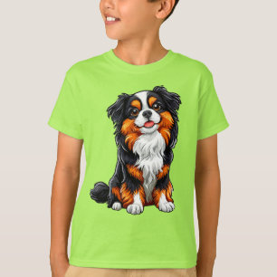 T-shirt Chien de dessin animé mignon