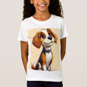 T-Shirt Chien de dessin animé mignon