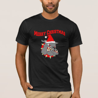 T-shirt Chien de diable de Joyeux Noël