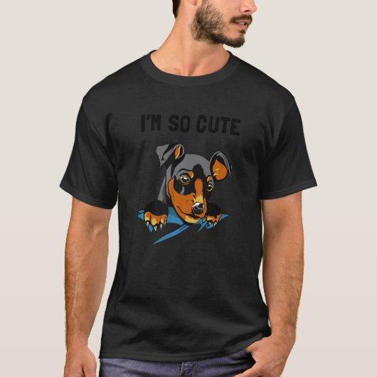 T-shirt Chien de Doberman chiot chien (Devant)