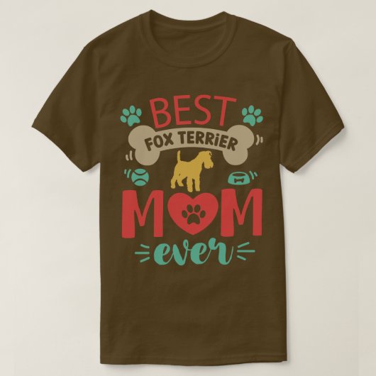 T-shirt Chien de Fox Terrier (Design devant)