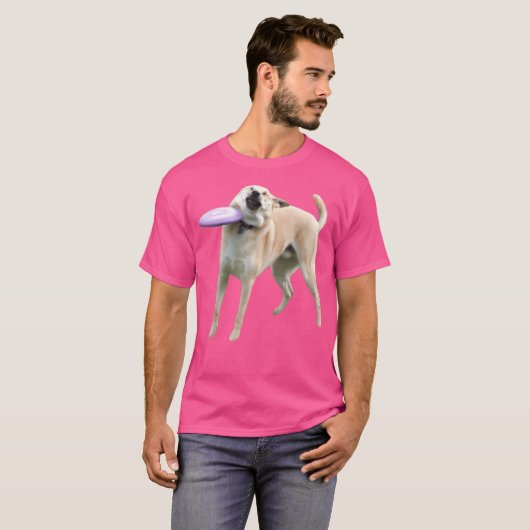 T-shirt Chien de Frisbee (Devant entier)