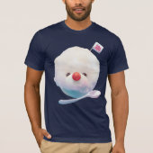 T-shirt Chien de glace rasé mignon (Devant)