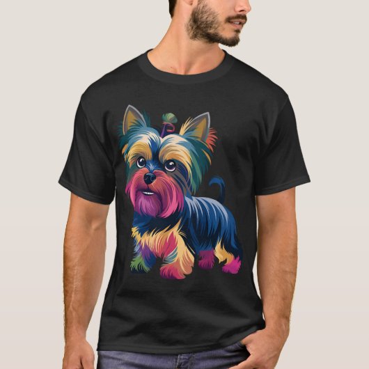 T-shirt Chien de Graffiti Urbain (Devant)