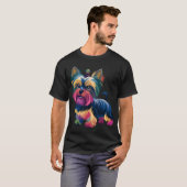 T-shirt Chien de Graffiti Urbain (Devant entier)