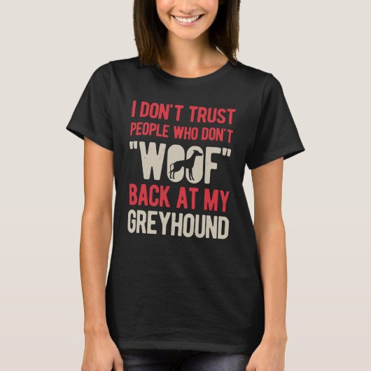 T-shirt Chien de Greyhound (Devant)