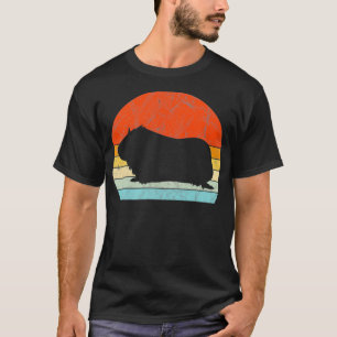 T-shirt Chien de Guinée Vintage coucher de soleil Retro St