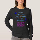 T-shirt Chien de Havanais Serveuse haute maintenance Chien (Devant)