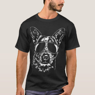 T-shirt Chien de Heeler Bleu Hund
