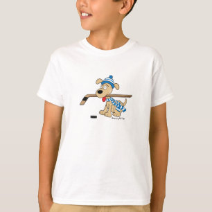 T-shirt Chien de hockey