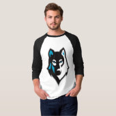 T-shirt Chien de Husky (Devant entier)