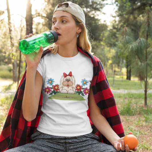 T-shirt Chien de Jardin Fleur