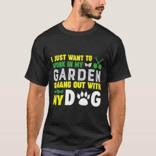 T-shirt Chien de jardinage pour grand jardinier