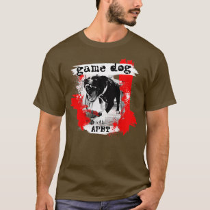 T-shirt Chien de jeu APBT American Pitbull Terrier WHITE E