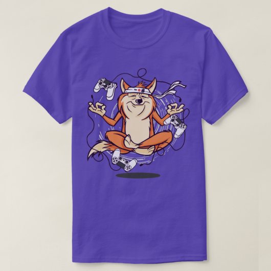 T-shirt chien de jeu méditation (Design devant)