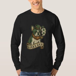 T-shirt Chien de la Saint-Patrick Rétro Bouledogue Françai