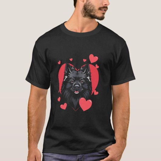 T-shirt Chien de la Saint-Valentin (Devant)