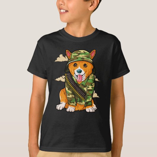 T-shirt Chien de l'armée de Cogri (Devant)