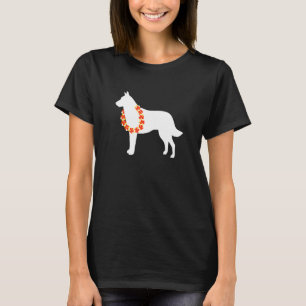 T-shirt Chien de Lei Belge Malinois Aloha Hawaii