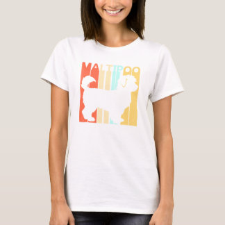 T-shirt Chien de Maltipoo vintage