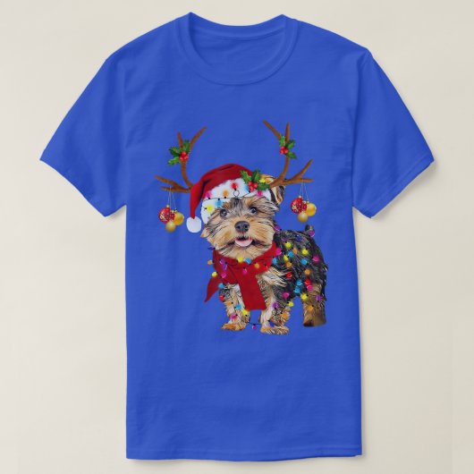 T-shirt Chien de mer polonais Lowland Reindeer Père Noël N (Design devant)