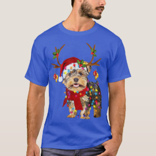T-shirt Chien de mer polonais Lowland Reindeer Père Noël N