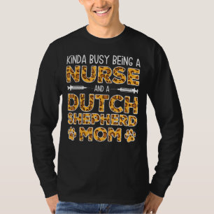 T-shirt Chien de mère infirmière occupée - Bergère holland