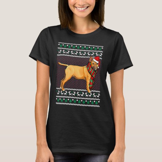 T-shirt Chien de Moins de Noël Chien De Moins De Moins De (Devant)