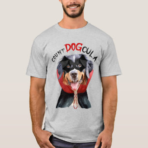 T-shirt Chien de Montagne Bernese Vampire Chien Drôle Hall