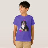 T-shirt Chien de montagne bernois Chiot Anniversaire (Devant entier)