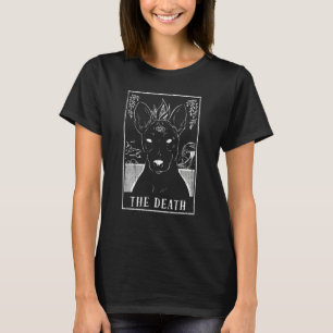 T-shirt Chien de mort Basenji Carte Tarot Pagan Goblincore