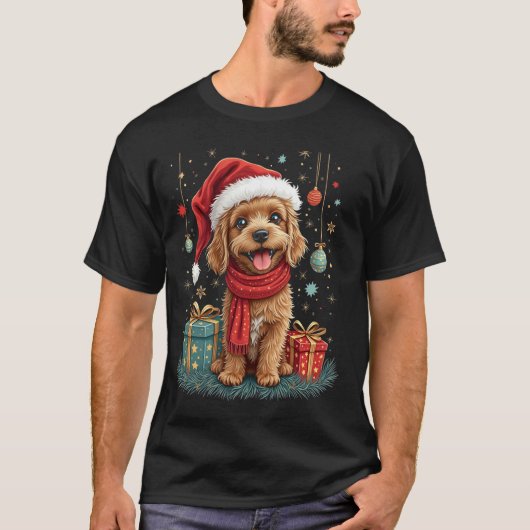 T-shirt chien de Noël (Devant)
