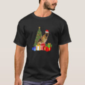 T-shirt Chien de Noël Chien de Berger Allemand père Noël C (Devant)