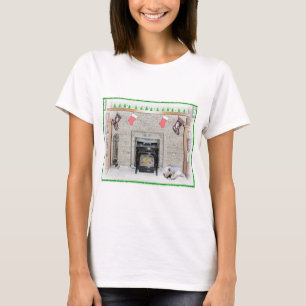 T-shirt Chien de Noël Chien de Noël par foyer Peinture