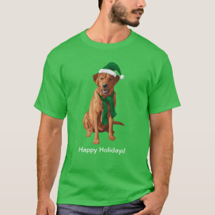 T-shirt Chien de Noël de l'équipe de recherche de Fox Red