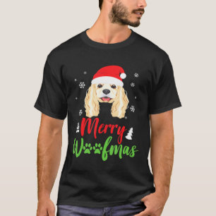 T-shirt Chien de Noël Espagnol Merry Woofmas