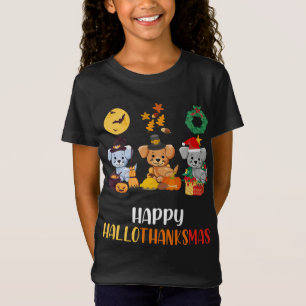 T-Shirt Chien de Noël Joyeux Thanksgiving Chien de Noël Jo
