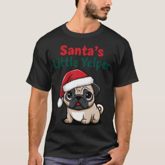 T-shirt Chien de Noël Pug