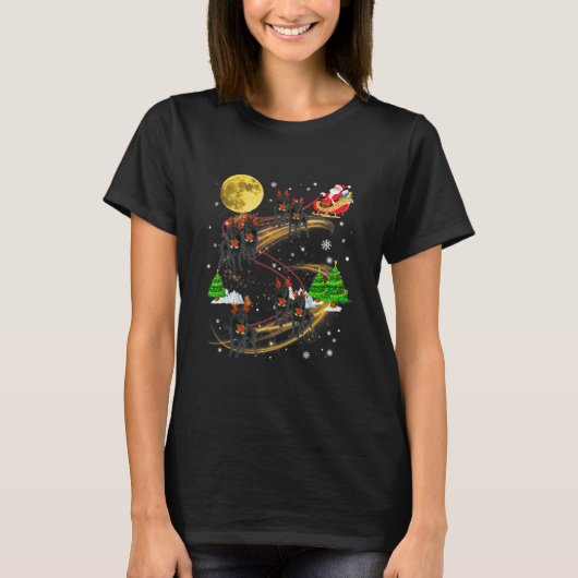 T-shirt Chien de Noël Schipperke Reindeer (Devant)