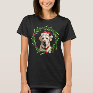 T-shirt Chien de Noël Yellow Lab Labrador Retriever Père N
