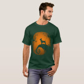 T-shirt Chien de Nuit avant Halloween rétro (Devant entier)