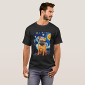 T-shirt Chien de nuit français Starry (Devant entier)