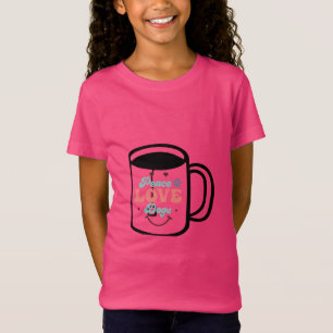 T-Shirt chien de paix avec caféT-shirt
