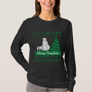 T-shirt Chien de Pittsburgh faisant pipi sur le chandail