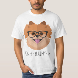 T-shirt Chien de Pomeranian en verres nerd |