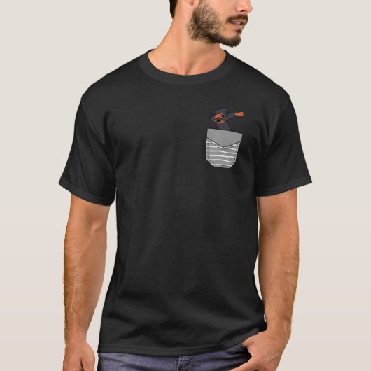 T-shirt Chien De Pot Dabbing Rottweiler Dans Pocket Premiu (Devant)