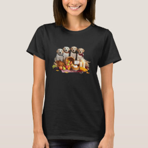T-shirt Chien de race Retriever doré de récolte automnale 